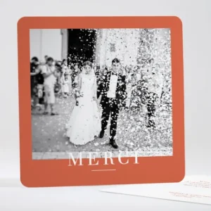 Remerciements mariage Innocence*Faire-part Elégant Online