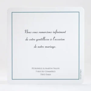Remerciements mariage Jardin tropical*Faire-part Elégant Clearance