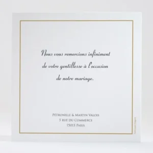 Remerciements mariage Jardin tropical*Faire-part Elégant Clearance