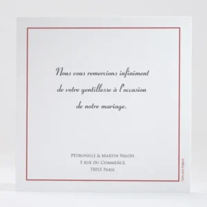 Remerciements mariage Jardin tropical*Faire-part Elégant Clearance