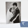 Remerciements mariage Jolie couronne de fleurs blanches*Faire-part Elégant Online