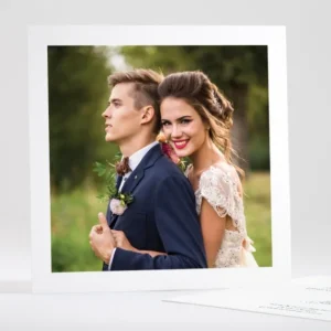 Remerciements mariage Jolie fleur*Faire-part Elégant Online