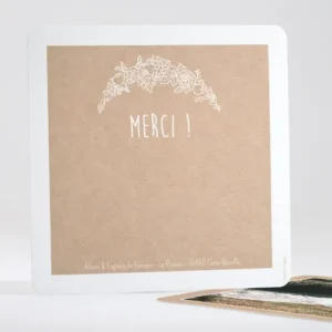 Remerciements mariage Jolies grappes*Faire-part Elégant Fashion
