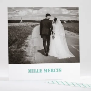 Remerciements mariage Jolies tomettes*Faire-part Elégant Best