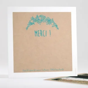 Remerciements mariage Jolies grappes*Faire-part Elégant Fashion