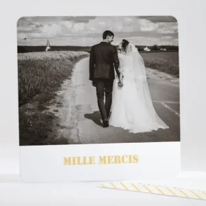 Remerciements mariage Jolies tomettes*Faire-part Elégant Best