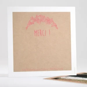 Remerciements mariage Jolies grappes*Faire-part Elégant Fashion