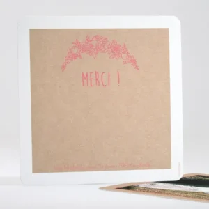 Remerciements mariage Jolies grappes*Faire-part Elégant Fashion