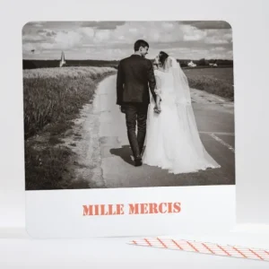 Remerciements mariage Jolies tomettes*Faire-part Elégant Best