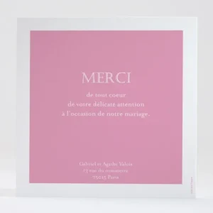 Remerciements mariage Lauriers*Faire-part Elégant Hot