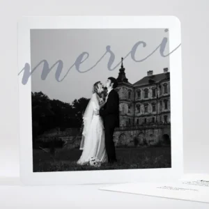 Remerciements mariage Letter*Faire-part Elégant Online