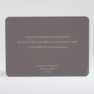 Remerciements mariage Liberty leger*Faire-part Elégant Sale