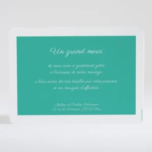 Remerciements mariage Liberty groseille*Faire-part Elégant Outlet