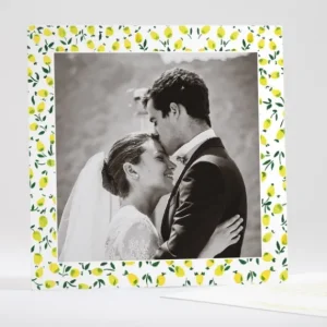 Remerciements mariage Liberty framboises*Faire-part Elégant Discount