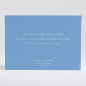 Remerciements mariage Liberty leger*Faire-part Elégant Sale