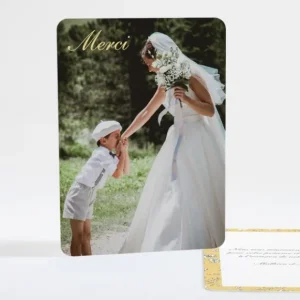 Remerciements mariage Liberty elegant*Faire-part Elégant Outlet
