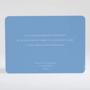 Remerciements mariage Liberty leger*Faire-part Elégant Sale
