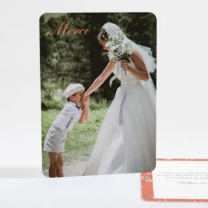 Remerciements mariage Liberty elegant*Faire-part Elégant Outlet