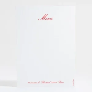 Remerciements mariage Medaillon elegant*Faire-part Elégant Sale
