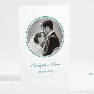 Remerciements mariage Medaillon elegant*Faire-part Elégant Sale