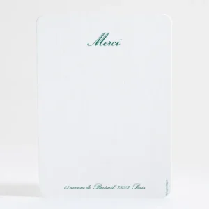 Remerciements mariage Medaillon elegant*Faire-part Elégant Sale