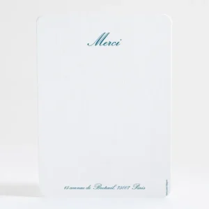 Remerciements mariage Medaillon elegant*Faire-part Elégant Sale