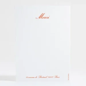 Remerciements mariage Medaillon elegant*Faire-part Elégant Sale