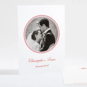 Remerciements mariage Medaillon elegant*Faire-part Elégant Sale