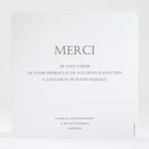 Remerciements mariage Mimosa*Faire-part Elégant Discount