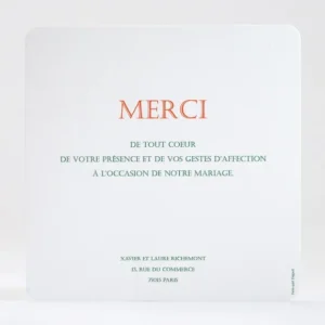 Remerciements mariage Mimosa*Faire-part Elégant Discount