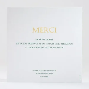 Remerciements mariage Mimosa*Faire-part Elégant Discount