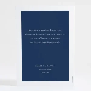 Remerciements mariage Minimaliste*Faire-part Elégant Outlet
