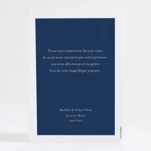 Remerciements mariage Minimaliste*Faire-part Elégant Outlet