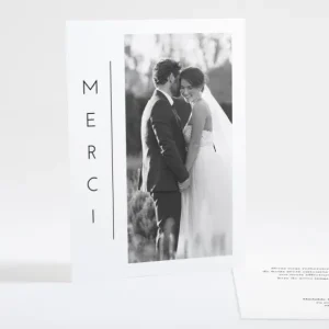 Remerciements mariage Minimaliste*Faire-part Elégant Outlet