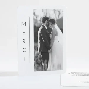 Remerciements mariage Minimaliste*Faire-part Elégant Outlet