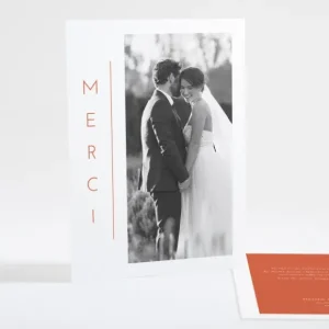 Remerciements mariage Minimaliste*Faire-part Elégant Outlet