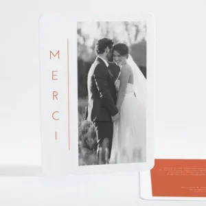 Remerciements mariage Minimaliste*Faire-part Elégant Outlet