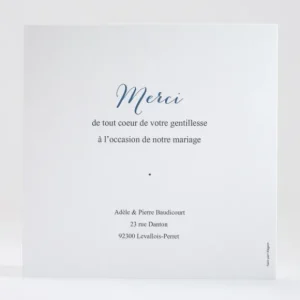 Remerciements mariage Moderne*Faire-part Elégant Outlet