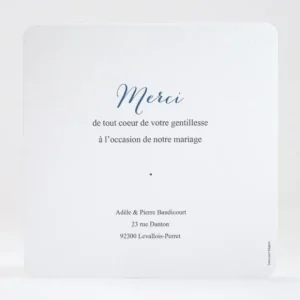 Remerciements mariage Moderne*Faire-part Elégant Outlet