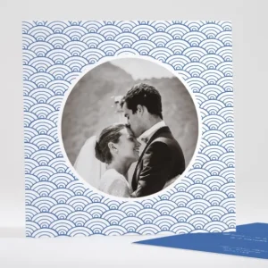 Remerciements mariage Pattern tendance vague*Faire-part Elégant Clearance