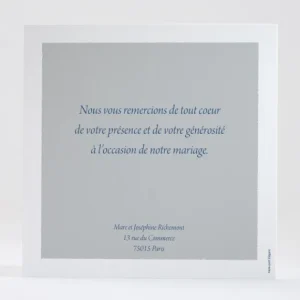 Remerciements mariage Pattern montagneux*Faire-part Elégant Best