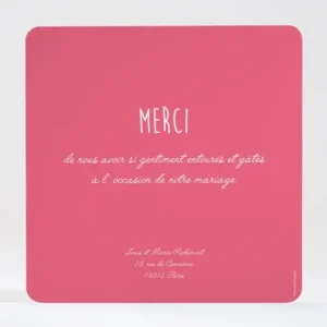 Remerciements mariage Pattern tendance vague*Faire-part Elégant Clearance