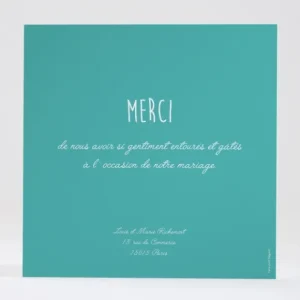 Remerciements mariage Pattern tendance vague*Faire-part Elégant Clearance