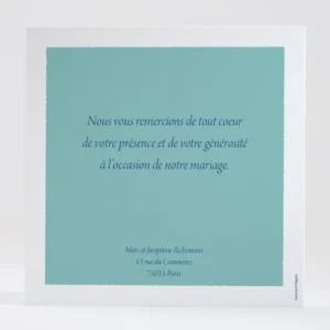 Remerciements mariage Pattern montagneux*Faire-part Elégant Best