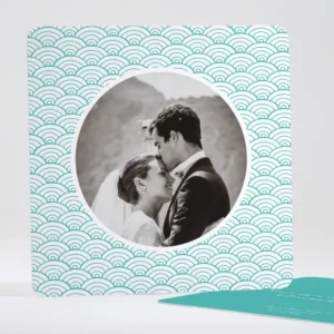 Remerciements mariage Pattern tendance vague*Faire-part Elégant Clearance