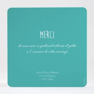 Remerciements mariage Pattern tendance vague*Faire-part Elégant Clearance