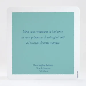 Remerciements mariage Pattern montagneux*Faire-part Elégant Best