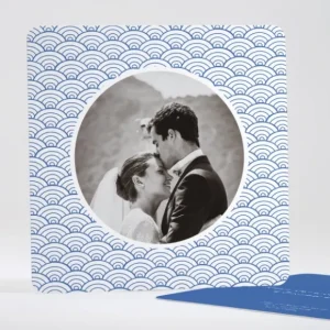 Remerciements mariage Pattern tendance vague*Faire-part Elégant Clearance
