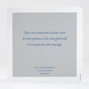 Remerciements mariage Pattern montagneux*Faire-part Elégant Best