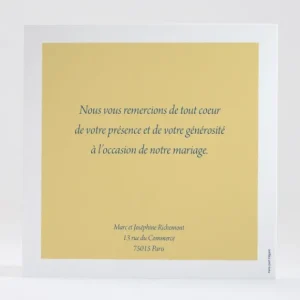 Remerciements mariage Pattern montagneux*Faire-part Elégant Best